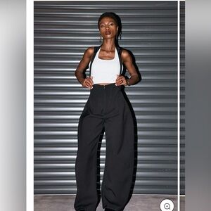 Elegant Black Wide Leg Women's Jumpsuit